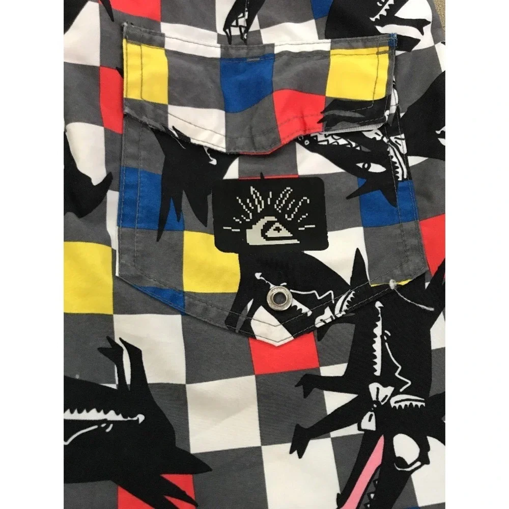 Quiksilver Julien David Size 28 Board Shorts Excellent‎ Condition! Swim Trunks